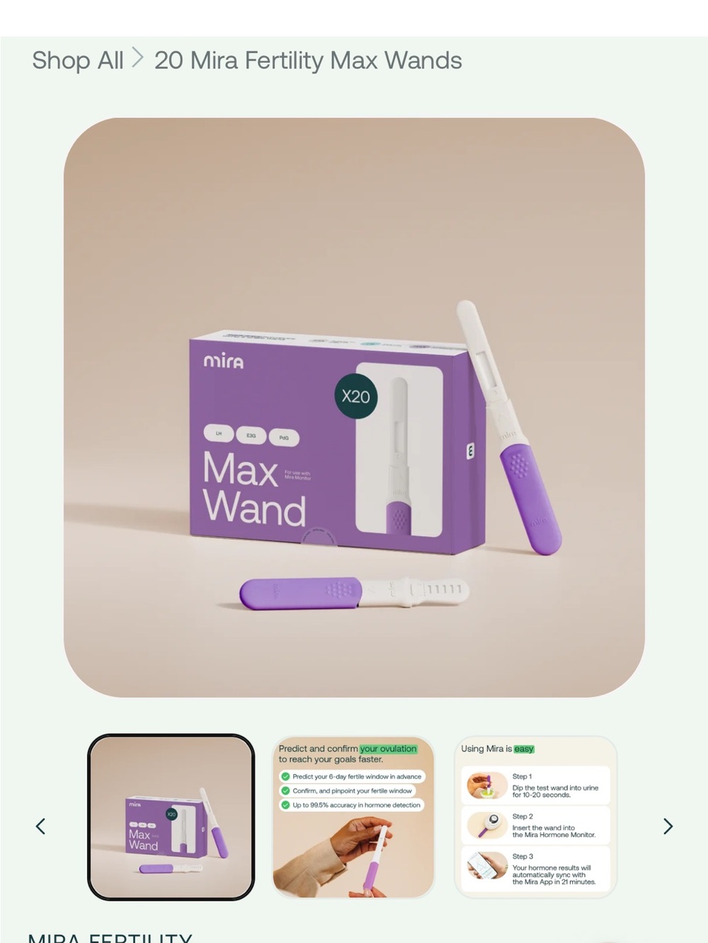 Mira fertility wands - unopened!